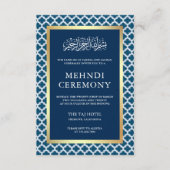 ブルーモロッコクローバーイスラム式 エンクロージャーカード (正面)