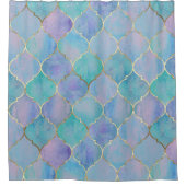 ブルーモロッコシャワーカーテン シャワーカーテン (正面)