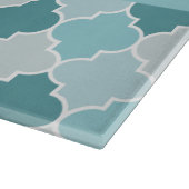 ブルーモロッコトレリス,クローバー,あなたの名前 カッティングボード (角)