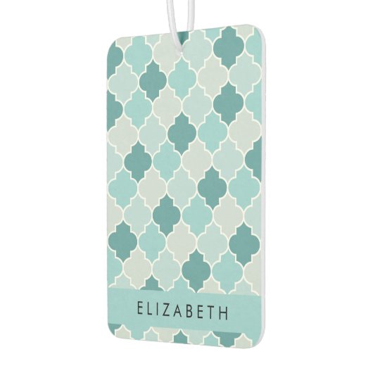 ブルーモロッコトレリス,クローバー,あなたの名前 カーエアーフレッシュナー (左)