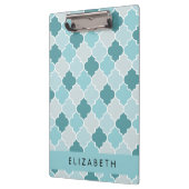 ブルーモロッコトレリス，クローバー，あなたの名前 クリップボード (左)