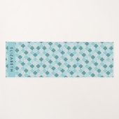 ブルーモロッコトレリス,クローバー,あなたの名前 ヨガマット (正面(横))