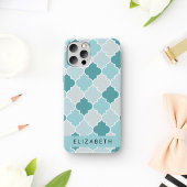 ブルーモロッコトレリス,クローバー,あなたの名前 Case-Mate iPhoneケース