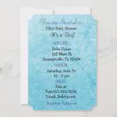 ブルーモンキーベビーシャワーザ・ザ・ボーイ招待状 招待状 (裏面)