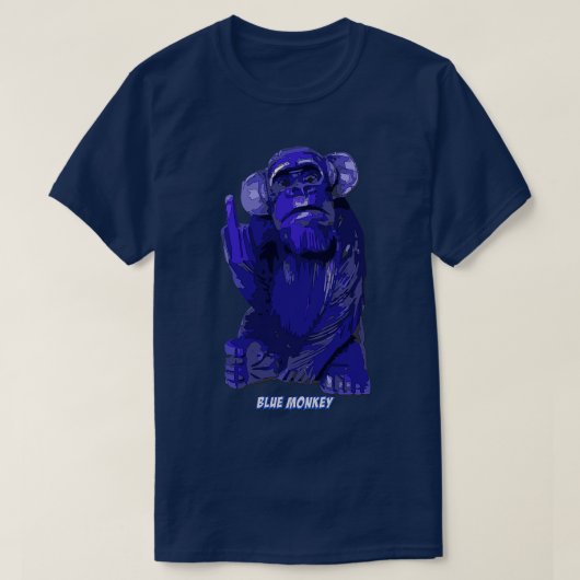 ブルーモンキー Tシャツ (デザイン正面)