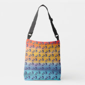 ブルーモンスターカニTシャツ クロスボディバッグ (正面)