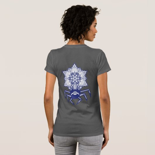 ブルーモンスターカニTシャツ Tシャツ (裏面フル)