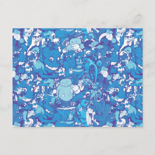 ブルーモンスターズ ポストカード (正面)