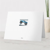 ブルーモンスタートラックエクストララージ誕生日カード カード (裏面)