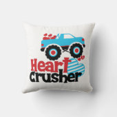 ブルーモンスタートラックハート破砕機バレンタイン クッション (裏面)