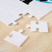 ブルーモンスタートラックハート破砕機バレンタイン ジグソーパズル (側面)