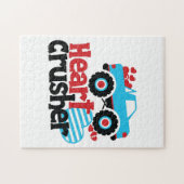 ブルーモンスタートラックハート破砕機バレンタイン ジグソーパズル (横)