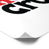 ブルーモンスタートラックハート破砕機バレンタイン ポスター (角)