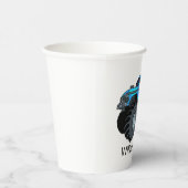 ブルーモンスタートラックパーソナライズされた誕生日 紙コップ (右)