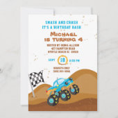 ブルーモンスタートラック4thバースデーレース 招待状 (正面)