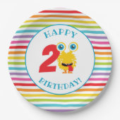 ブルーモンスターバースデーパーティー ペーパープレート (正面)