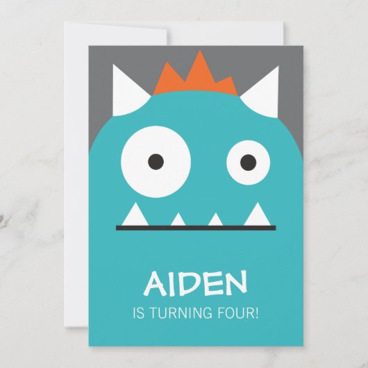 ブルーモンスター招待状 招待状 (正面)