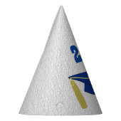 ブルーモータルボード卒業パーティーハット パーティーハット (左)