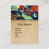 ブルーモーニンググロリズフローラパーチメントモノグラムブ 名刺 (正面)