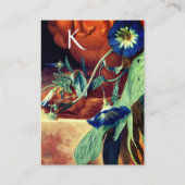 ブルーモーニンググロリズフローラパーチメントモノグラムブ 名刺 (裏面)