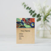 ブルーモーニンググロリズフローラパーチメントモノグラムブ 名刺 (スタンド正面)