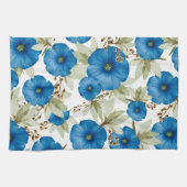 ブルーモーニンググローリズキッチンタオル キッチンタオル (横)