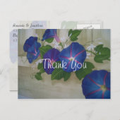 ブルーモーニンググローリーフラワーサンキュー ポストカード (正面/裏面)