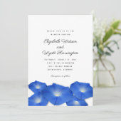ブルーモーニンググローリー結婚ズ式招待状 招待状 (スタンド正面)