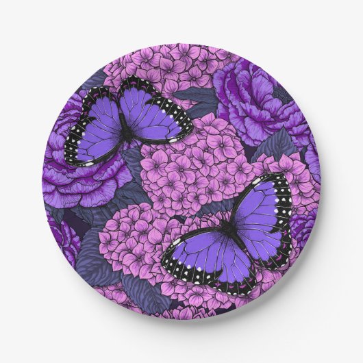 ブルーモーフォガーデン2 ペーパープレート (正面)