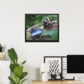 ブルーモーフォスキャンバス印刷–24x20 – その他のサイズも ポスター (ホームオフィス)