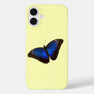 ブルーモーフォバタフライオンカナリア iPhone 16 PLUSケース