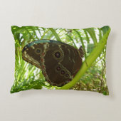 ブルーモーフォバタフライ自然撮影 アクセントクッション (裏面)