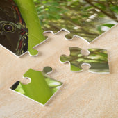 ブルーモーフォバタフライ自然撮影 ジグソーパズル (側面)