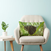 ブルーモーフォバタフライ自然撮影 ランバークッション (椅子)