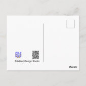 ブルーモーフォバタフライ&ウィングDIYポストカード ポストカード (裏面)