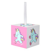 ブルーユニコーンランニングのサンダー_コーブ キューブオーナメント (裏面アングル)