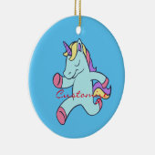 ブルーユニコーンランニングのサンダー_コーブ セラミックオーナメント (右)