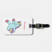 ブルーユニコーンランニングのサンダー_コーブ ラゲッジタグ (正面横)
