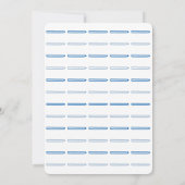 ブルーユニコーン男の赤ちゃんシャワー招待状カード 招待状 (裏面)