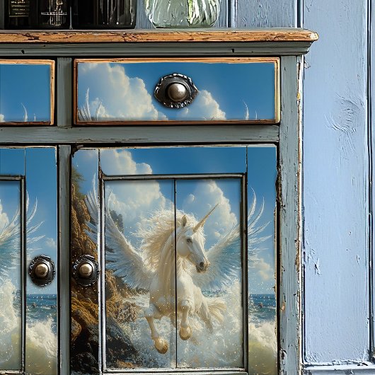 ブルーユニコーン航海の神話ファンタジーペガサス 薄葉紙