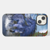 ブルーユニコーン2 iPhoneケース (裏面横)