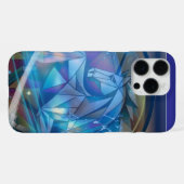 ブルーユニコーンiPhone 16 pro maxケース iPhoneケース (裏面横)