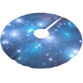 ブルーユニバーススターズ+あなたのアイディア ブラッシュドポリエステルツリースカート (アングル)