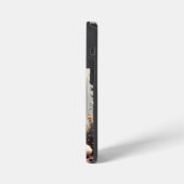 ブルーユニフォームiPhone / iPadケースにアライグマ iPhoneケース (左側面)