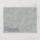 ブルーユニークスリーラビットハレスタイルムラルデザイン ポストカード (裏面)