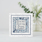 ブルーユニークバレンタインウサギバニーラブデルフト シーズンカード (スタンド正面)