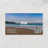 ブルーユニークビーチ写真家 名刺 (裏面)