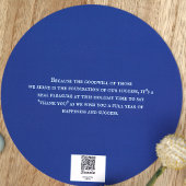 ブルーユニークホワイトカンパニーホリデーグリーティングカード シーズンカード