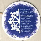 ブルーユニークホワイトカンパニーホリデーグリーティングカード シーズンカード