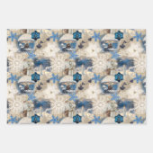 ブルーユレイティドファンタジーラッピング紙 ラッピングペーパーシート (正面3)
